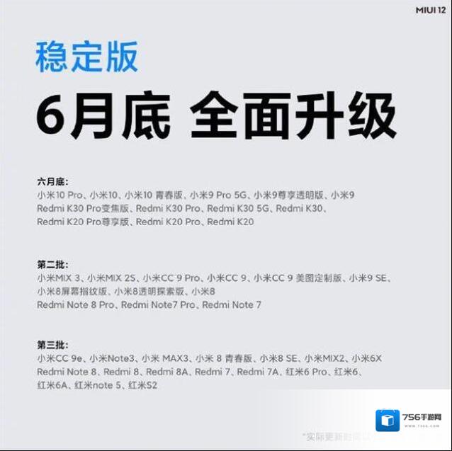 miui12推送