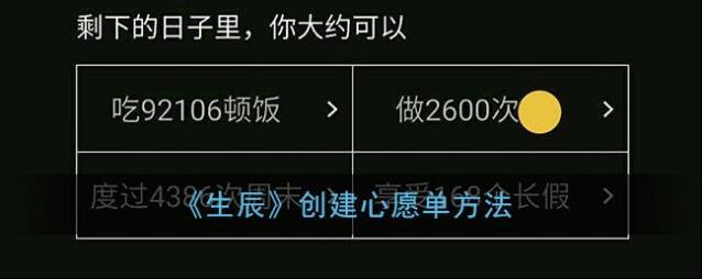 生辰心愿单