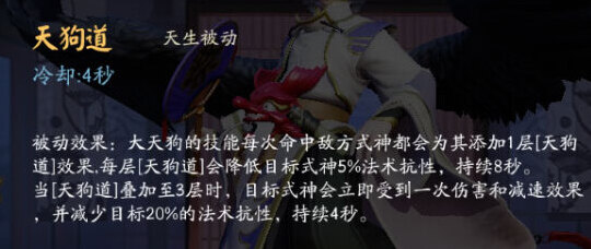 决战平安京大天狗技能怎么样 大天狗技能详解