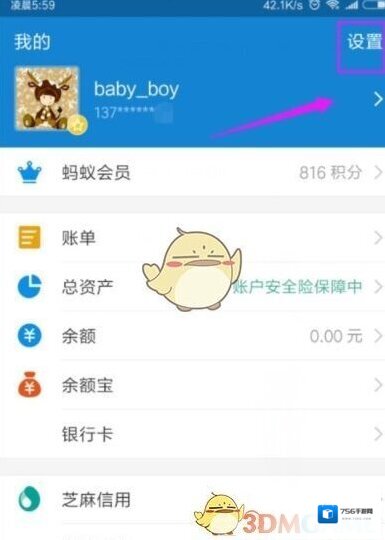 支付宝如图