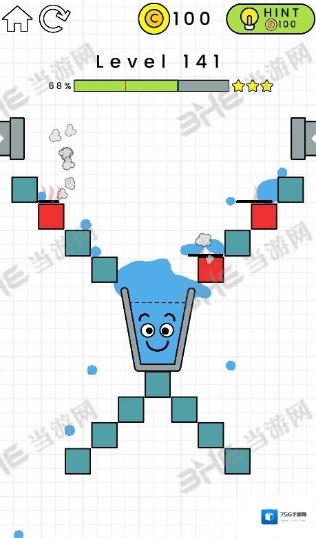 快乐玻璃杯141关怎么过 HappyGlass第141关三星通关攻略