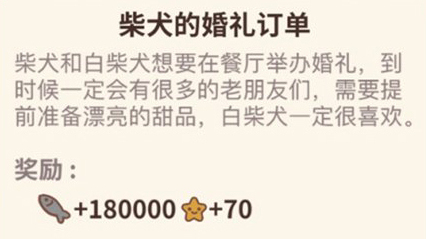 动物餐厅柴犬的婚礼有什么用 婚礼订单解锁方法